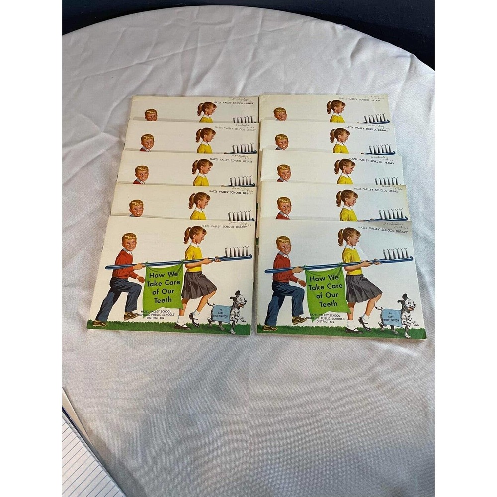 Lot of 10 Children 1965 How We Take Care of Our Teeth Mary Woolfington Vintage